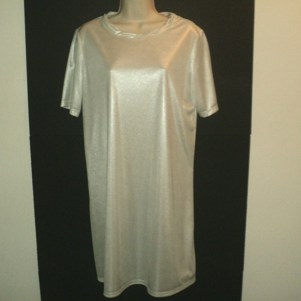 Yansi Fugel Dress M Silvery-Mint Green Short Slv